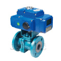 ISO14001 insulation Corrosion-resistant Electric fluorine lined ball valve